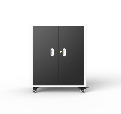 ตู้ชาร์จคอมพิวเตอร์แล็ปท็อป 30 ท่าพร้อม 4 ล้อและเบรค ขนาด 720*530*940 มิลลิเมตร น้ําหนัก 70 กิโลกรัม