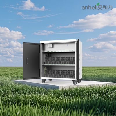 36 Port USB Smart Tablet รถชาร์จพร้อมระบบป้องกันความปลอดภัย 8S และแฟนเย็น