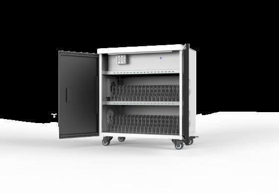 Tablet Charging Trolley with 5V 2A Output 100-250V Input and Cooling Fans USB Charging Cart for Schools and Offices