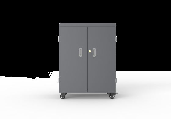 54 USB Ports Tablet Charging Cart with 4 Wheels with Brake Locks and Keys and CE FCC RoHS CCC Certification