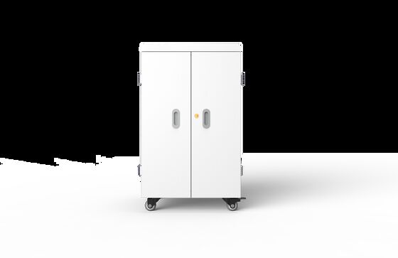 รถเข็นชาร์จแท็บเล็ต 42 ช่อง พร้อมโครงสร้างแผ่นสังกะสี และล้อมาตรฐานทางการแพทย์เยอรมัน