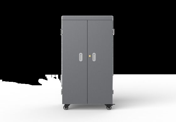 รถเข็นชาร์จแท็บเล็ต 64 ช่อง พร้อมระบบป้องกันความปลอดภัย 8S และพัดลมระบายความร้อน