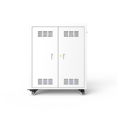 ABS Engineering Plastic AC 100V รถเข็นสำหรับชาร์จแล็ปท็อปสำหรับโรงเรียน